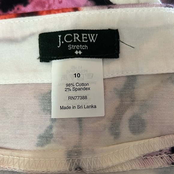 J. Crew Women’s Watercolor Potpourri Mini Skirt, Size 10 - Picture 6 of 6